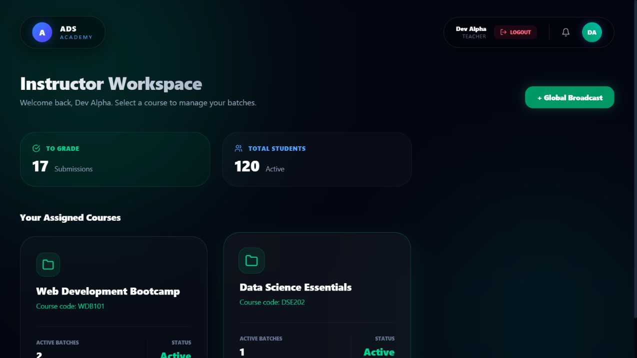 Arcona instructor dashboard showing course and learner insights